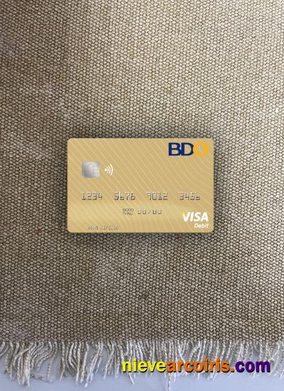 Philippines Banco de Oro visa debit card photolook